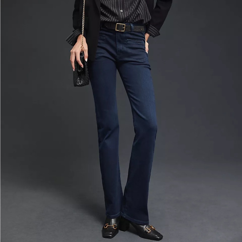 Anthropologie Pilcro Slim Puddle Bootcut Jeans Mid-Rise Size 26